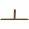 Ekena Millwork Portland Timber Gable Bracket, Western Red Cedar, 84"W x 42"H x 1 1/2"D x 5 1/2"F, 12/12 Pitch GBW084X42X0206POR00SWR - alternate 5
